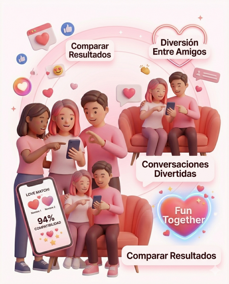 Calculadora de Amor Personas usando una calculadora del amor